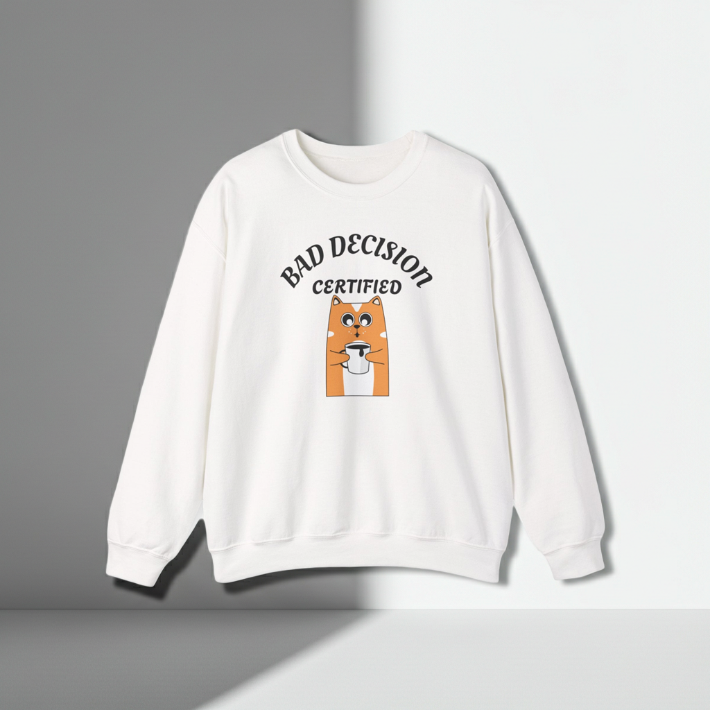 Bad Decision Certified Funny Humour Bad Decision Certified Unisex Sweatshirt